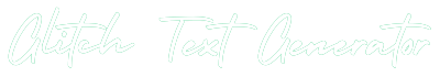 glitch text generator logo